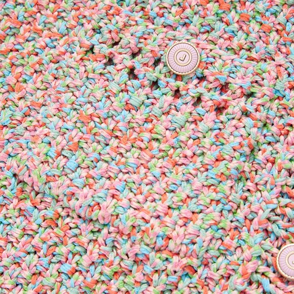 CHICJOC 100% Cotton Hand-Knitted Cardigan with Loro Piana Yarn size 38 - Picture 8 of 16